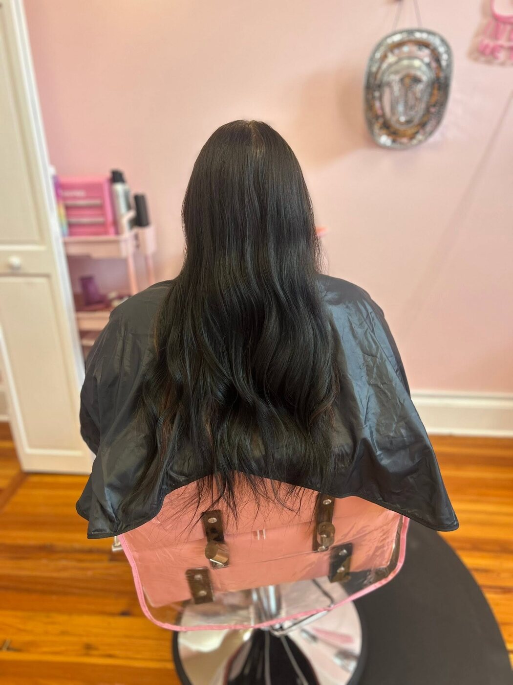 Espresso brunette with dimensional curls